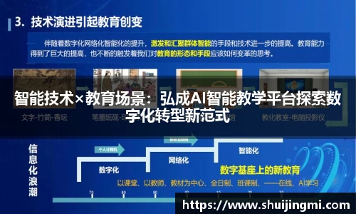 智能技术×教育场景：弘成AI智能教学平台探索数字化转型新范式