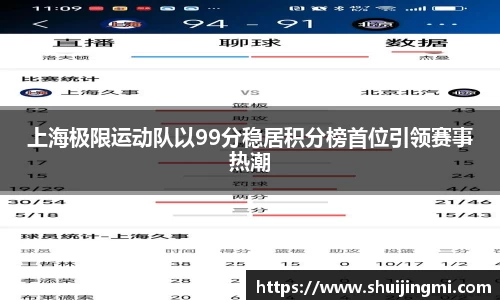 上海极限运动队以99分稳居积分榜首位引领赛事热潮