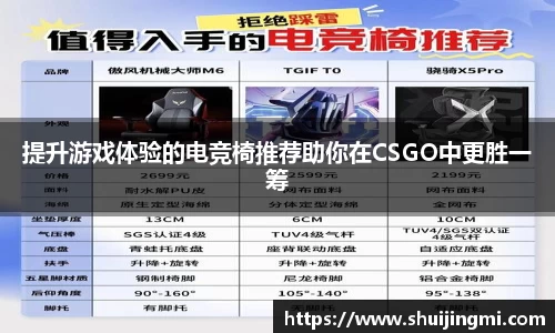 提升游戏体验的电竞椅推荐助你在CSGO中更胜一筹